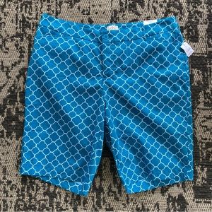 NWT St. John's Bay Bermudas Size 20W in Monaco Blue Combo
